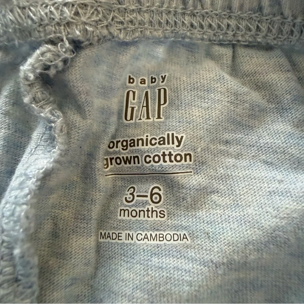 Baby GAP Organic Cotton Jogger Pants Light Blue 3–6‎ Months
